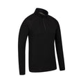 Black - Back - Mountain Warehouse Mens Merino Wool Base Layer Top (Pack of 2)