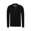 Black - Pack Shot - Mountain Warehouse Mens Merino Wool Base Layer Top (Pack of 2)