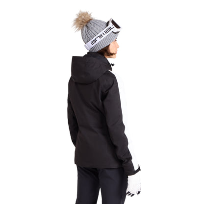 Black - Lifestyle - Animal Womens-Ladies Energy Baffled Stitching Ski Jacket