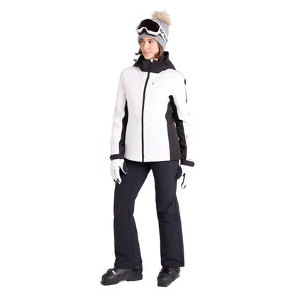 Black - Pack Shot - Animal Womens-Ladies Energy Baffled Stitching Ski Jacket