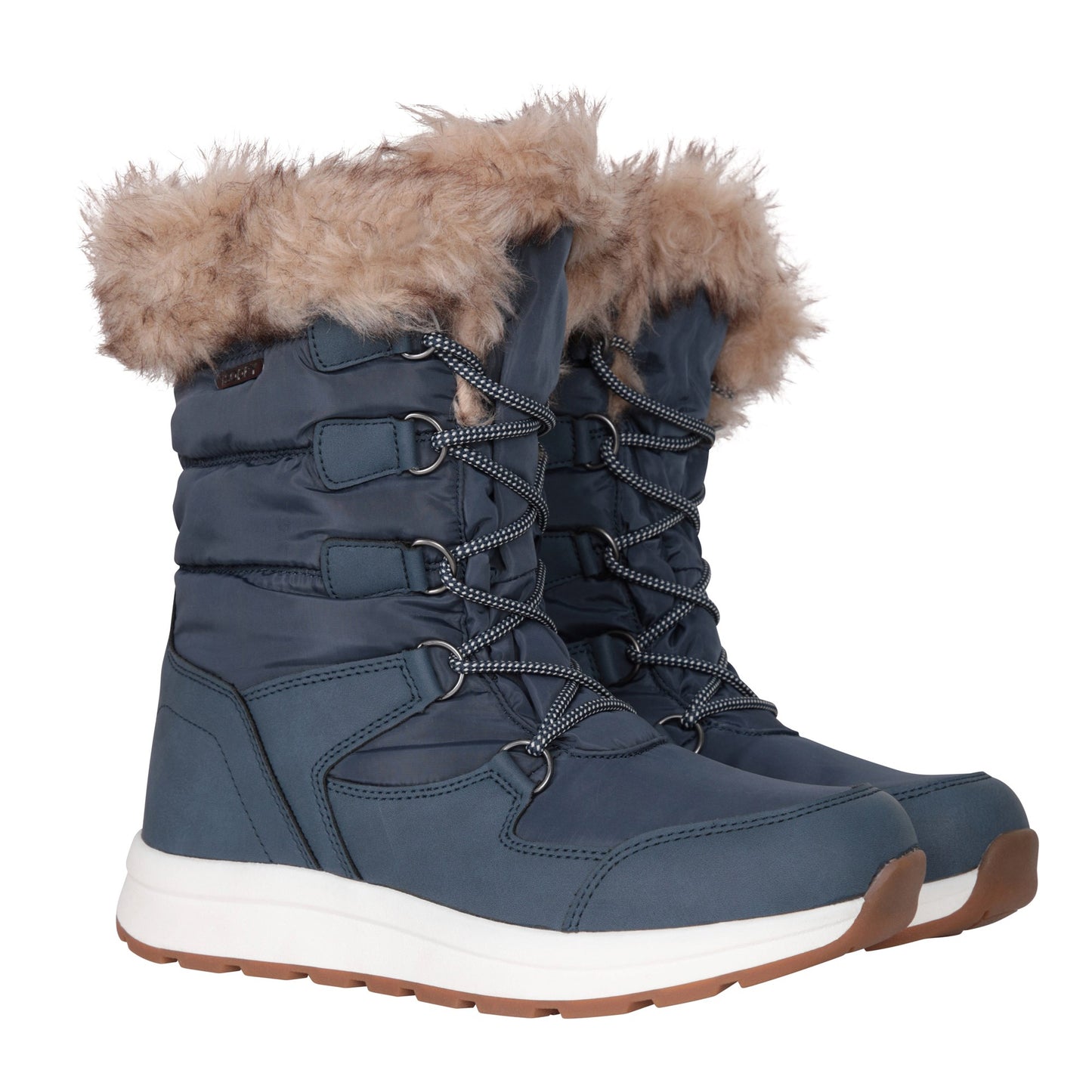 Navy - Front - Mountain Warehouse Womens-Ladies Canmore Waterproof Snow Boots