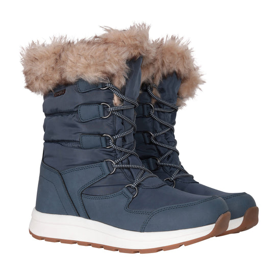 Navy - Front - Mountain Warehouse Womens-Ladies Canmore Waterproof Snow Boots