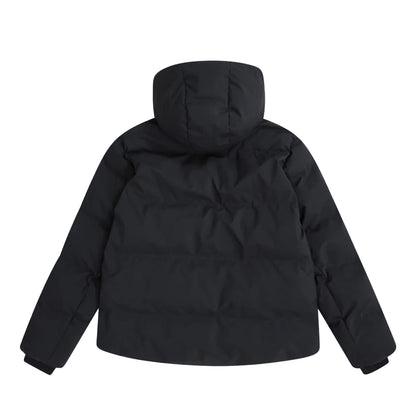 Black - Back - Animal Womens-Ladies Glacier Waterproof Heat Sealed Baffles Ski Jacket