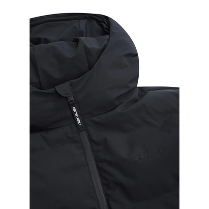 Black - Side - Animal Womens-Ladies Glacier Waterproof Heat Sealed Baffles Ski Jacket