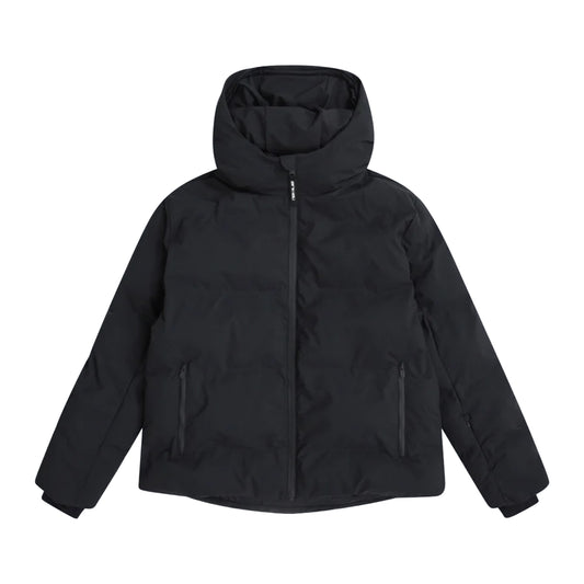 Black - Front - Animal Womens-Ladies Glacier Waterproof Heat Sealed Baffles Ski Jacket