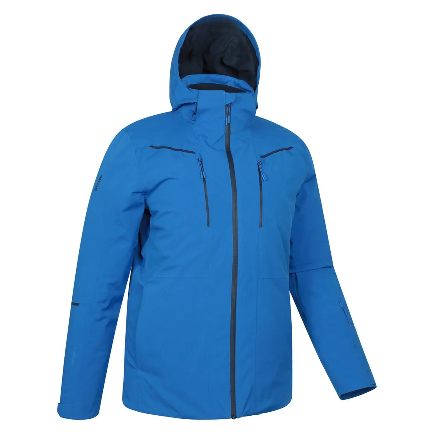 Blue - Side - Mountain Warehouse Mens Neptune Padded Waterproof Ski Jacket