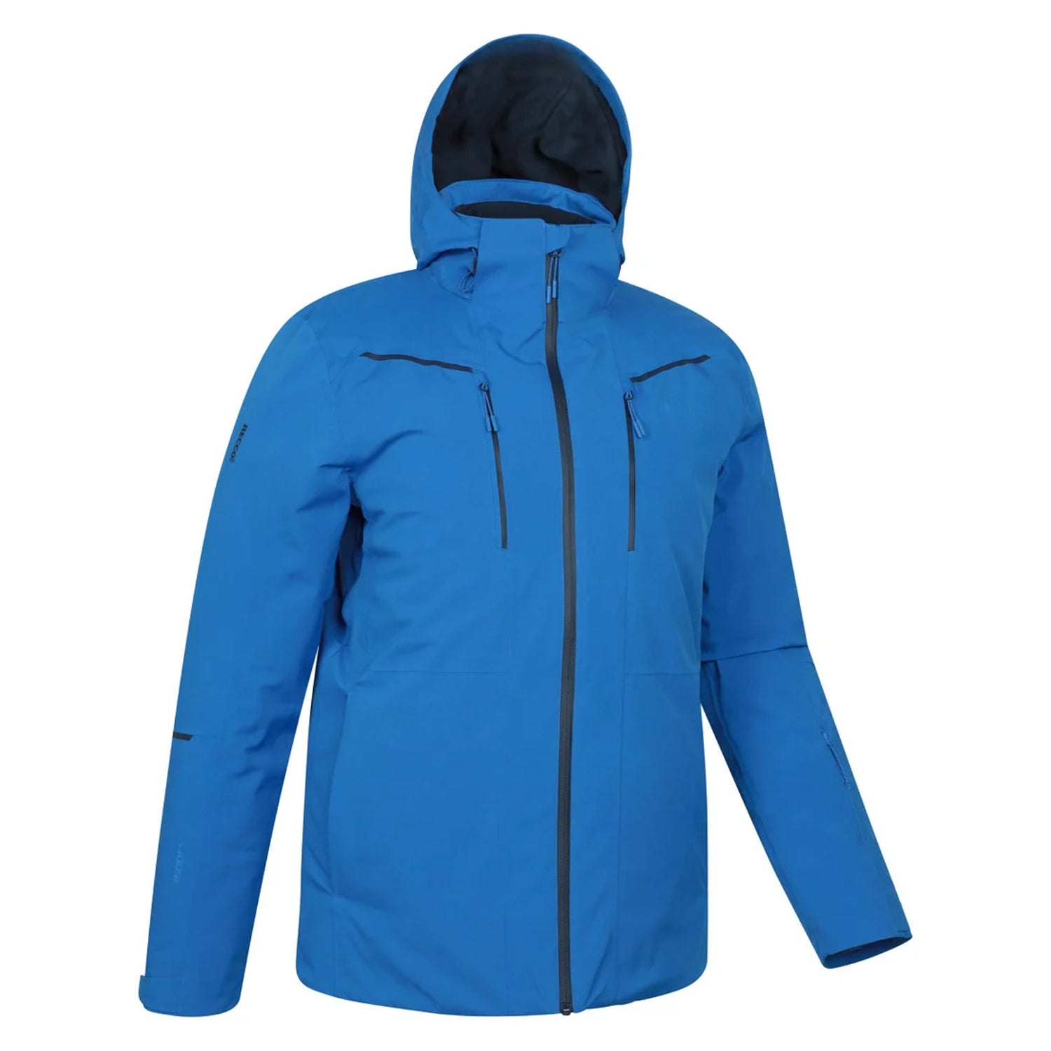 Blue - Side - Mountain Warehouse Mens Neptune Padded Waterproof Ski Jacket