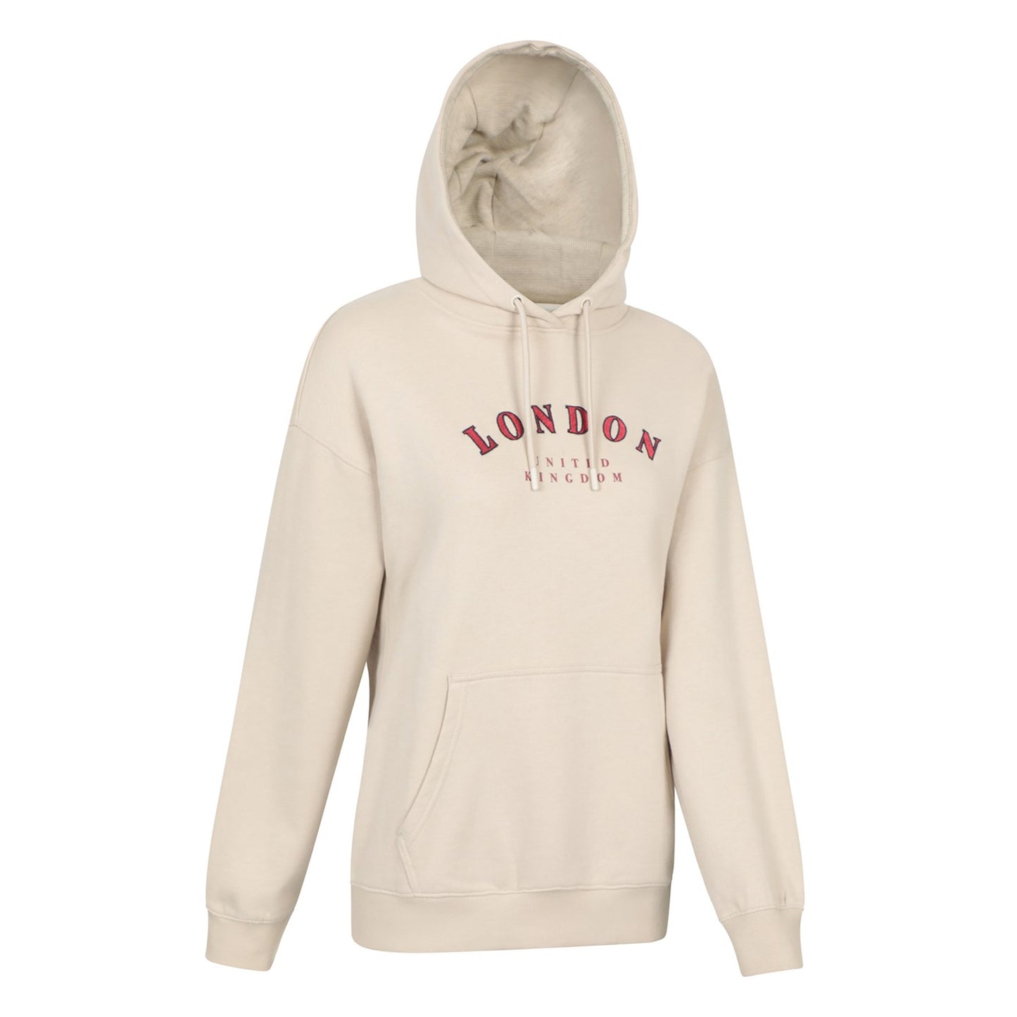 Beige - Side - Mountain Warehouse Womens-Ladies London Graphic Hoodie