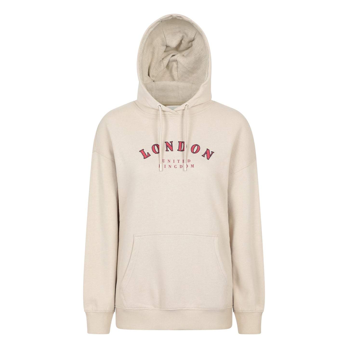 Beige - Front - Mountain Warehouse Womens-Ladies London Graphic Hoodie