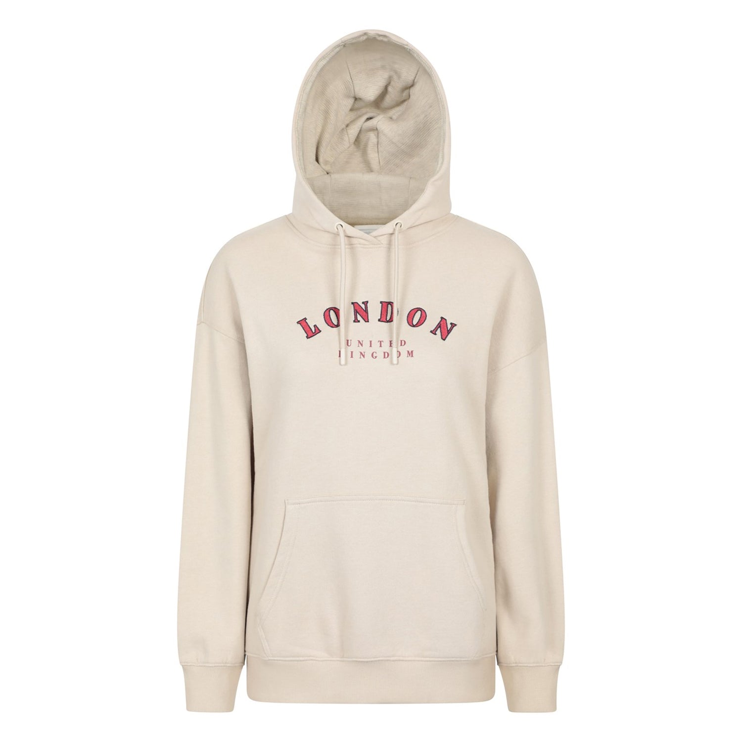 Beige - Front - Mountain Warehouse Womens-Ladies London Graphic Hoodie