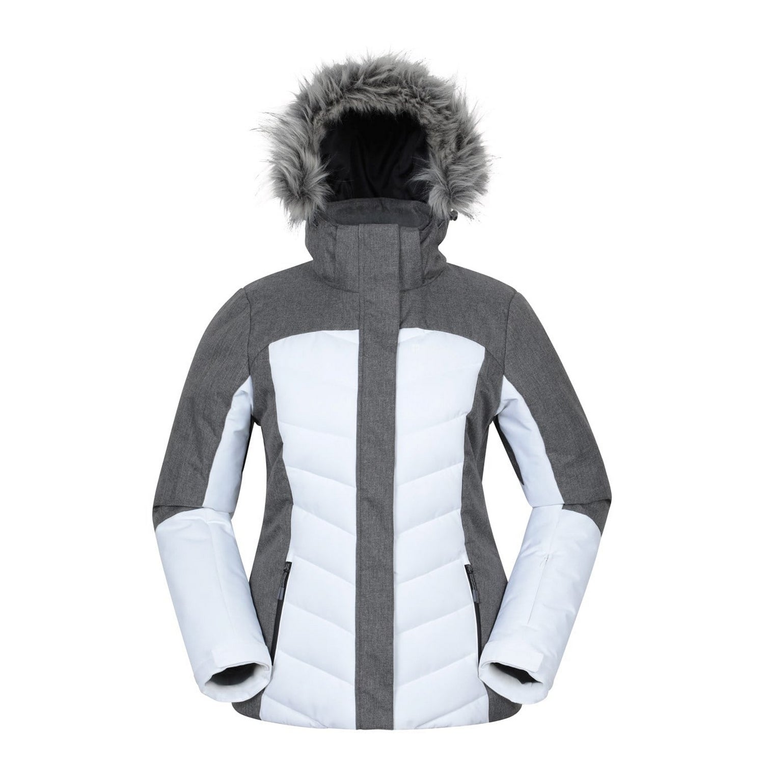 White - Back - Mountain Warehouse Womens-Ladies Padded Ski Jacket & Trousers Set