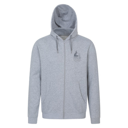 Grey - Front - Mountain Warehouse Mens Spirit Of Adventure Full Zip Hoodie