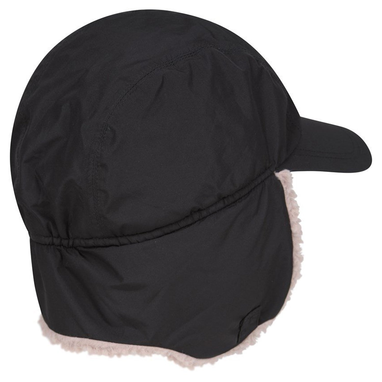 Black - Back - Mountain Warehouse Standard Waterproof Peaked Trapper Hat