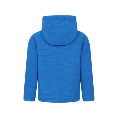 Blue - Back - Mountain Warehouse Childrens-Kids Snowdonia II Borg Lined Hoodie
