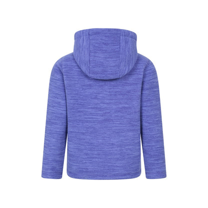 Purple - Back - Mountain Warehouse Childrens-Kids Snowdonia II Borg Lined Hoodie