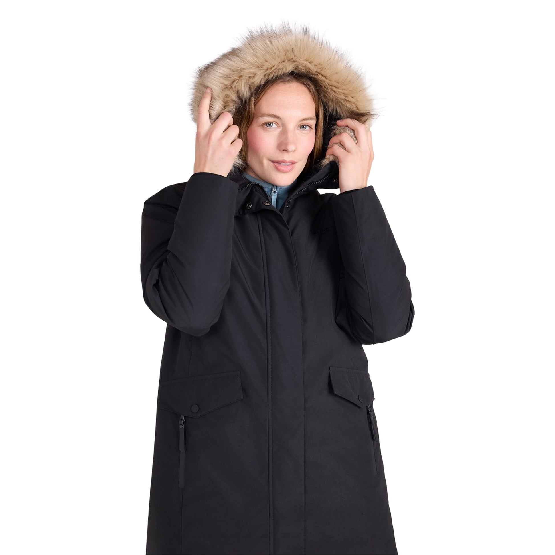 Black - Lifestyle - Mountain Warehouse Womens-Ladies Marlow Extreme Down Waterproof Parka