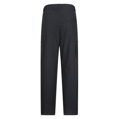 Black - Back - Mountain Warehouse Mens Delta Fleece Lined Regular Winter Trousers