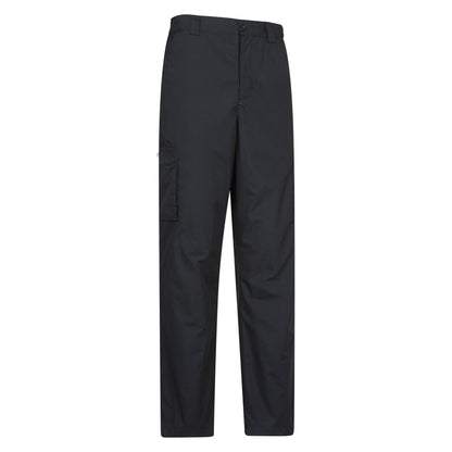 Black - Side - Mountain Warehouse Mens Delta Fleece Lined Regular Winter Trousers