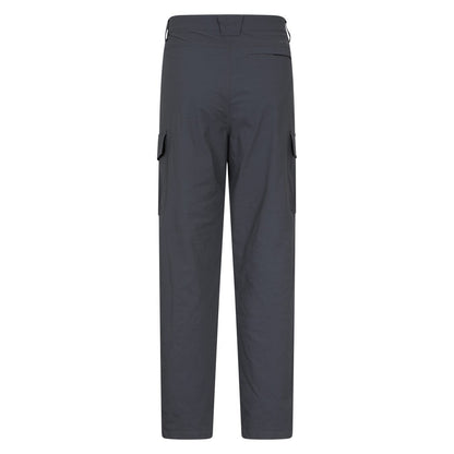 Dark Grey - Back - Mountain Warehouse Mens Delta Fleece Lined Regular Winter Trousers