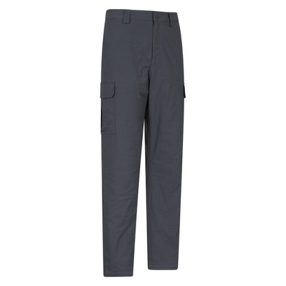 Dark Grey - Side - Mountain Warehouse Mens Delta Fleece Lined Regular Winter Trousers