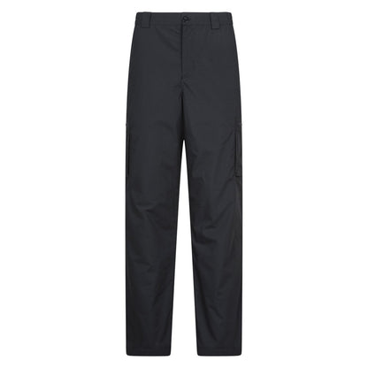 Black - Front - Mountain Warehouse Mens Delta Fleece Lined Regular Winter Trousers