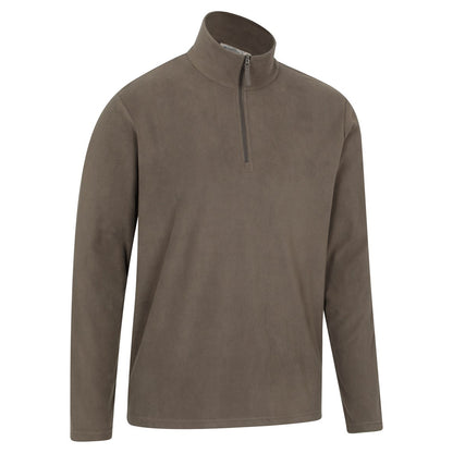 Light Brown - Side - Mountain Warehouse Mens Camber II Half Zip Fleece