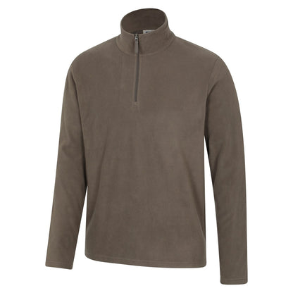Light Brown - Lifestyle - Mountain Warehouse Mens Camber II Half Zip Fleece