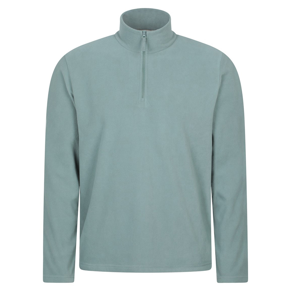 Pale Green - Front - Mountain Warehouse Mens Camber II Half Zip Fleece