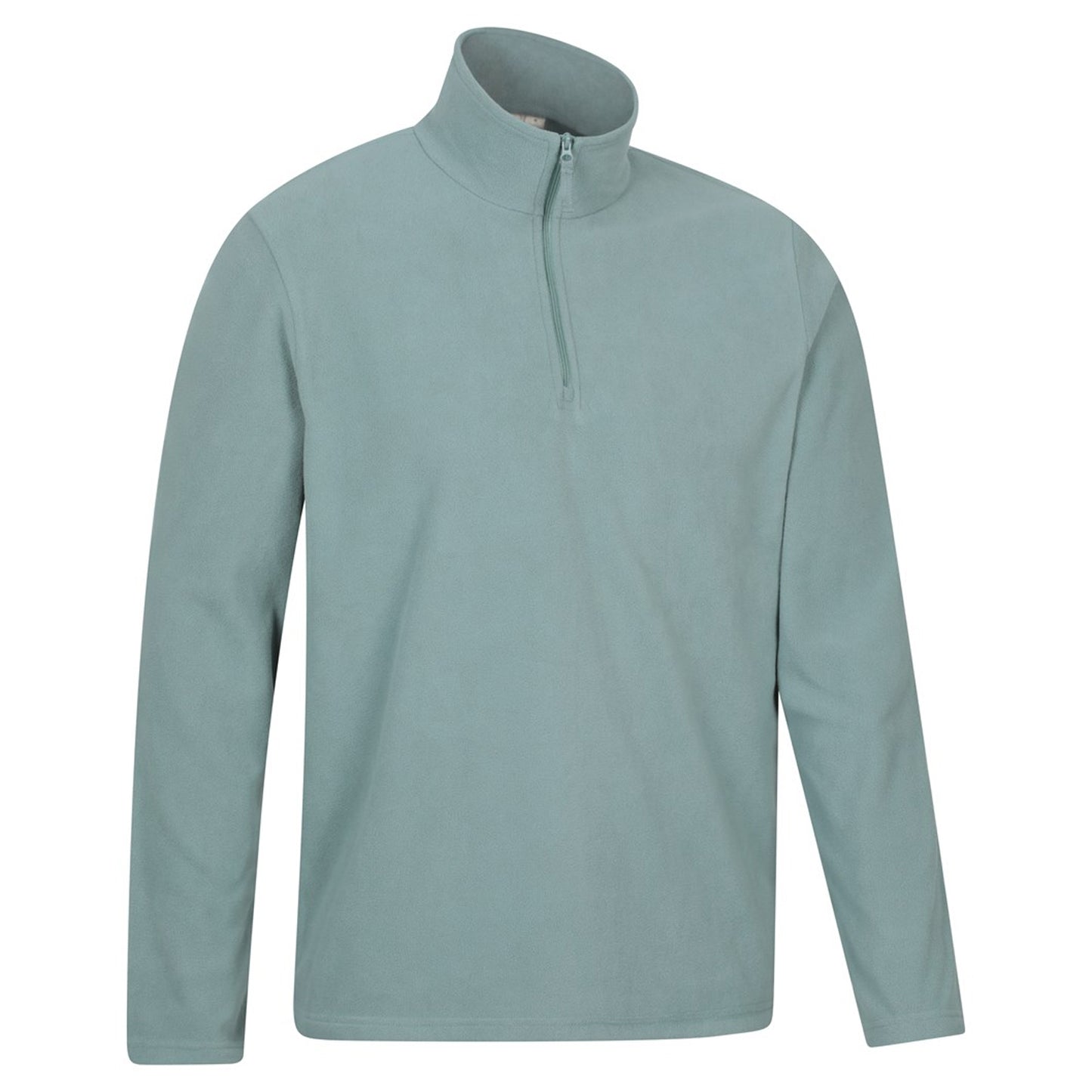 Pale Green - Side - Mountain Warehouse Mens Camber II Half Zip Fleece