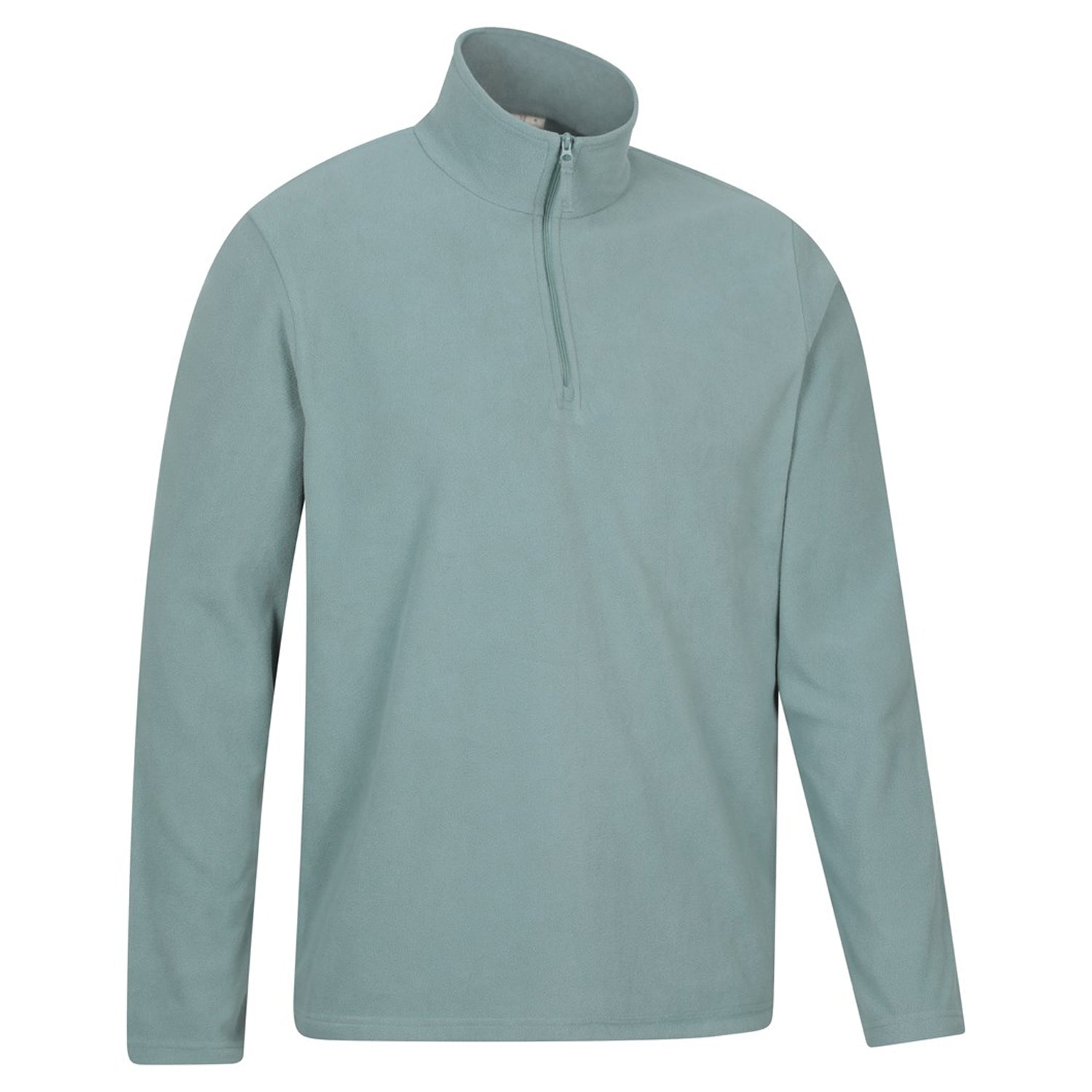 Pale Green - Side - Mountain Warehouse Mens Camber II Half Zip Fleece