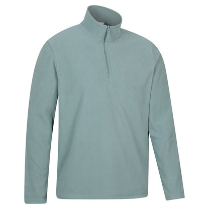 Pale Green - Side - Mountain Warehouse Mens Camber II Half Zip Fleece
