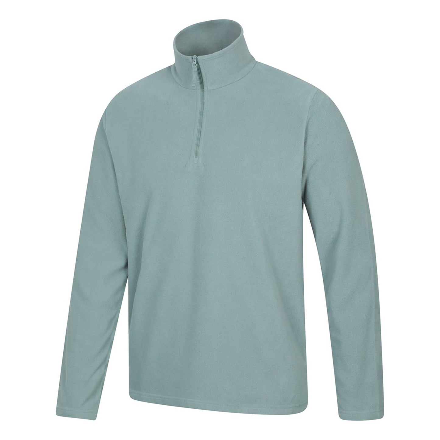 Pale Green - Lifestyle - Mountain Warehouse Mens Camber II Half Zip Fleece