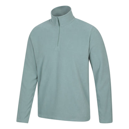 Pale Green - Lifestyle - Mountain Warehouse Mens Camber II Half Zip Fleece