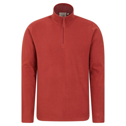 Red - Front - Mountain Warehouse Mens Camber II Half Zip Fleece