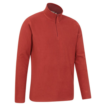 Red - Back - Mountain Warehouse Mens Camber II Half Zip Fleece