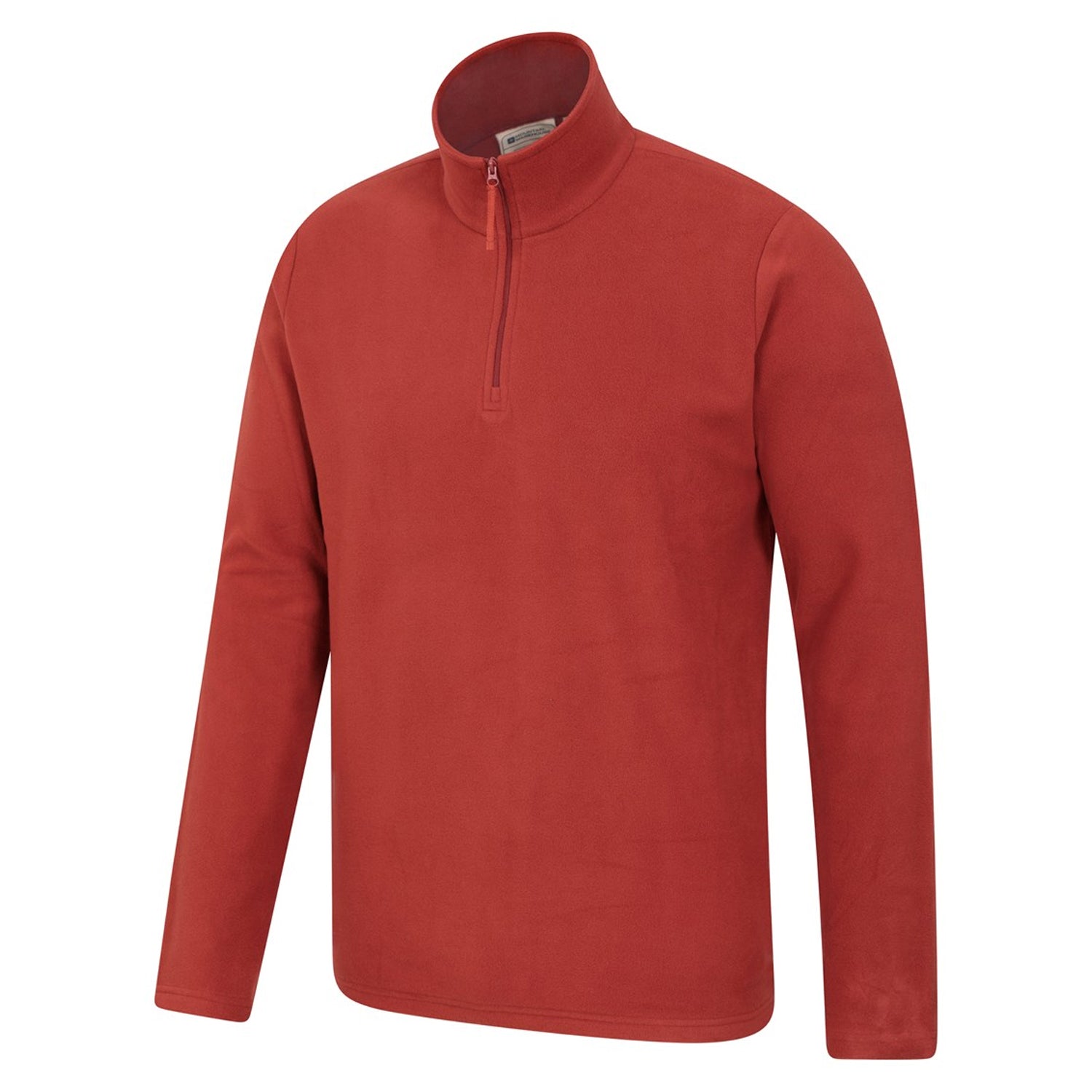 Red - Side - Mountain Warehouse Mens Camber II Half Zip Fleece