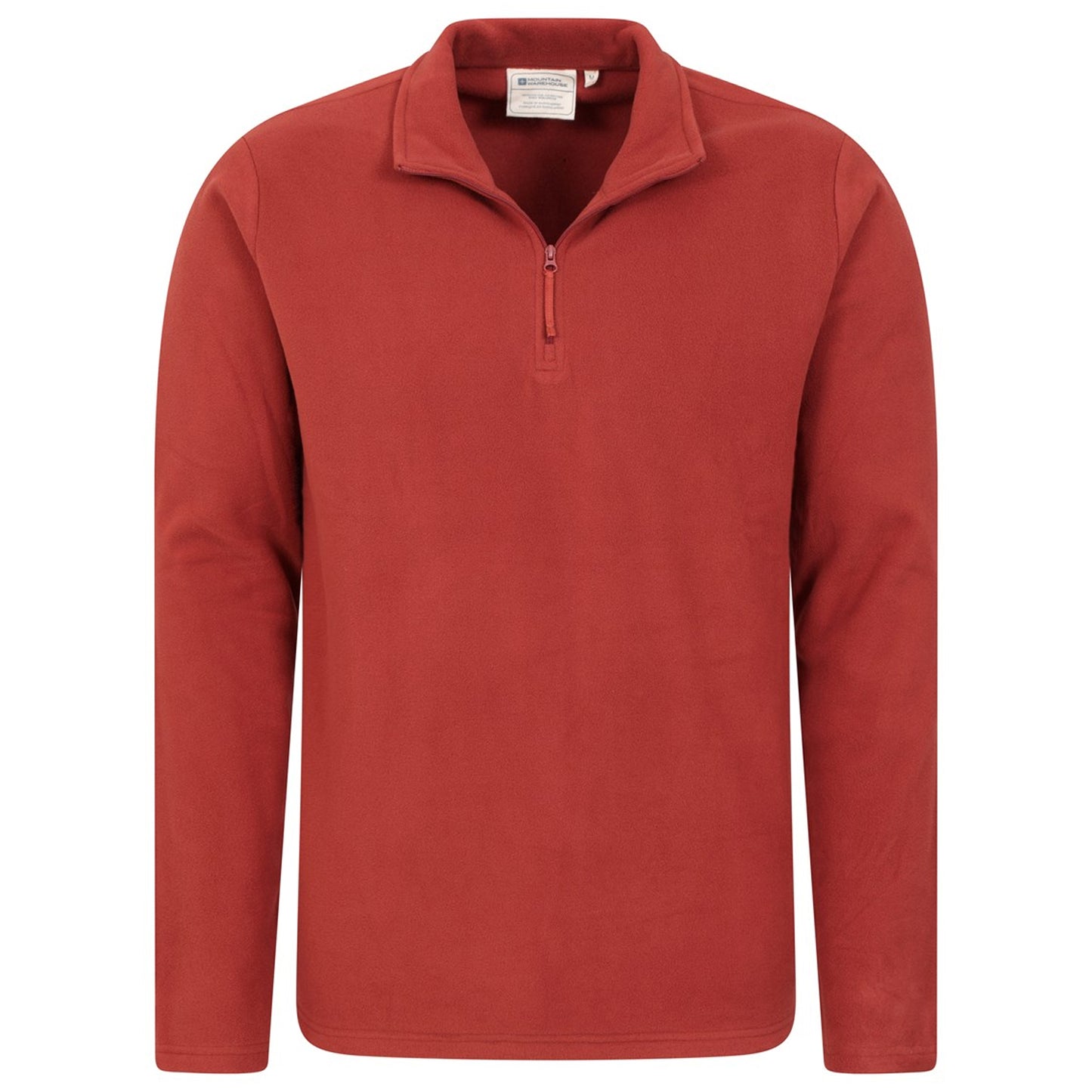 Red - Lifestyle - Mountain Warehouse Mens Camber II Half Zip Fleece