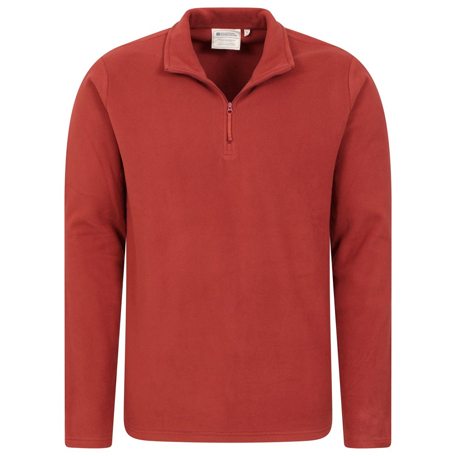 Red - Lifestyle - Mountain Warehouse Mens Camber II Half Zip Fleece
