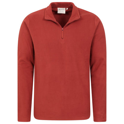 Red - Lifestyle - Mountain Warehouse Mens Camber II Half Zip Fleece