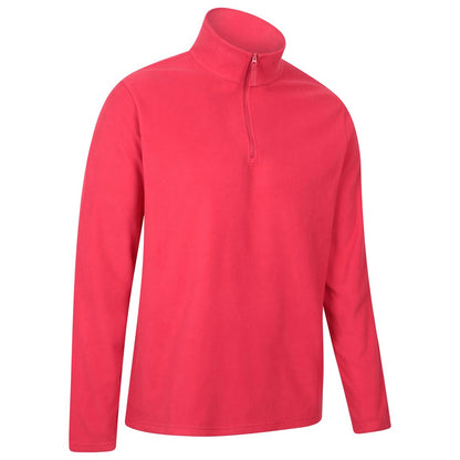Active Red - Side - Mountain Warehouse Mens Camber II Half Zip Fleece