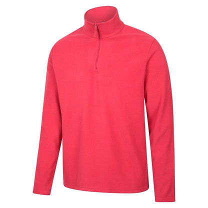 Active Red - Lifestyle - Mountain Warehouse Mens Camber II Half Zip Fleece