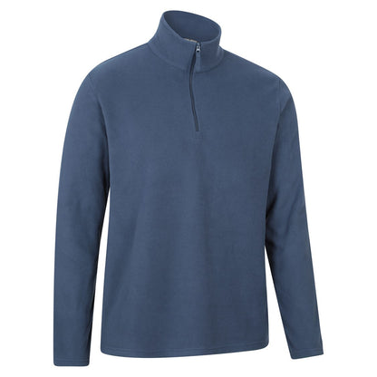 Blue - Side - Mountain Warehouse Mens Camber II Half Zip Fleece