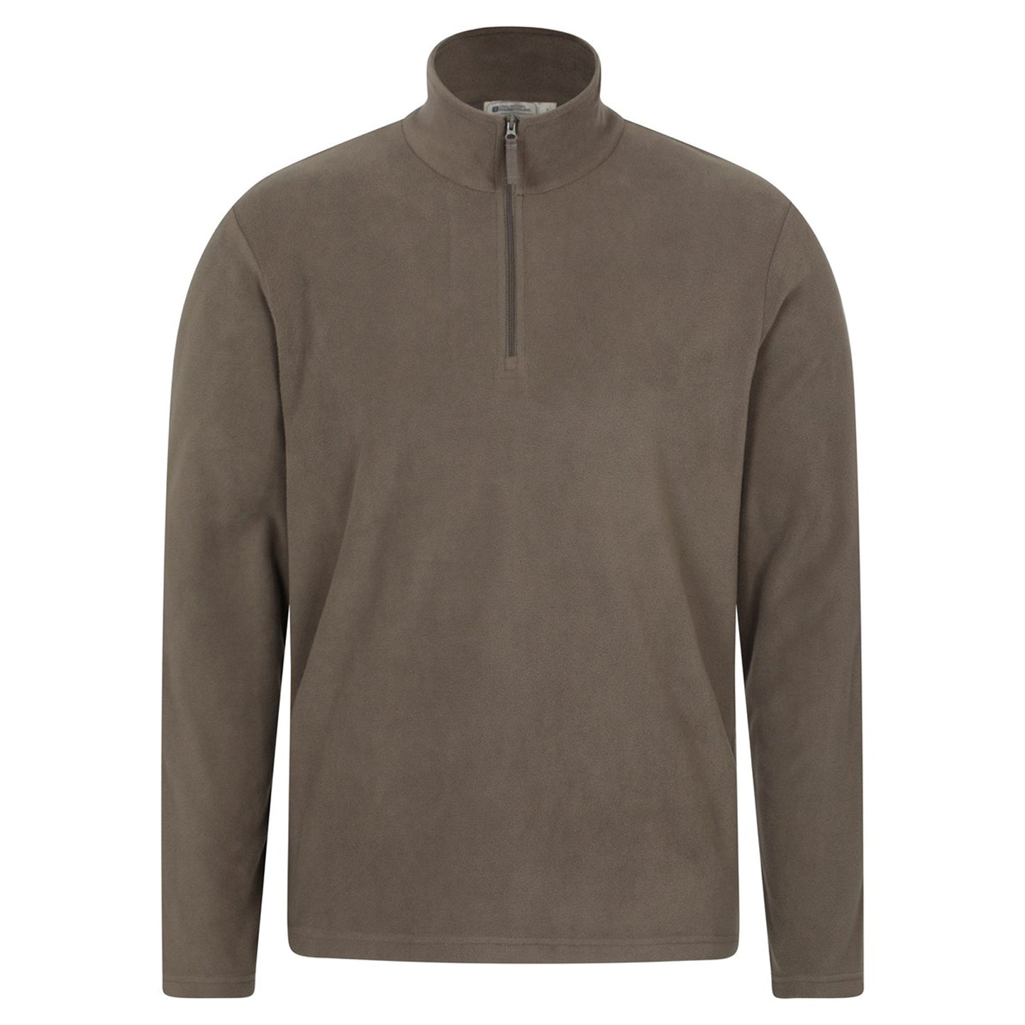 Light Brown - Front - Mountain Warehouse Mens Camber II Half Zip Fleece