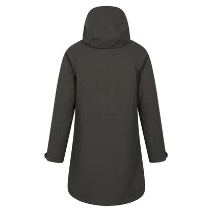 Khaki Green - Back - Mountain Warehouse Womens-Ladies Luna 3 in 1 Long Waterproof Jacket