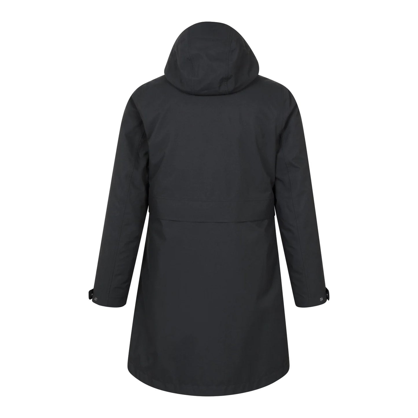 Black - Back - Mountain Warehouse Womens-Ladies Luna 3 in 1 Long Waterproof Jacket