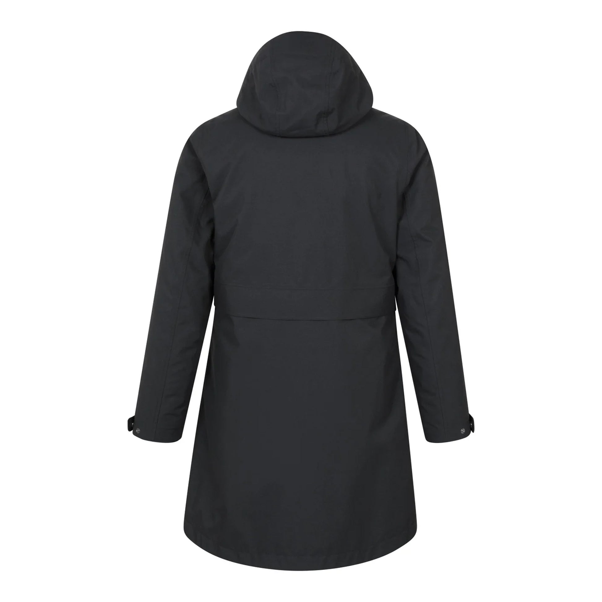 Black - Back - Mountain Warehouse Womens-Ladies Luna 3 in 1 Long Waterproof Jacket