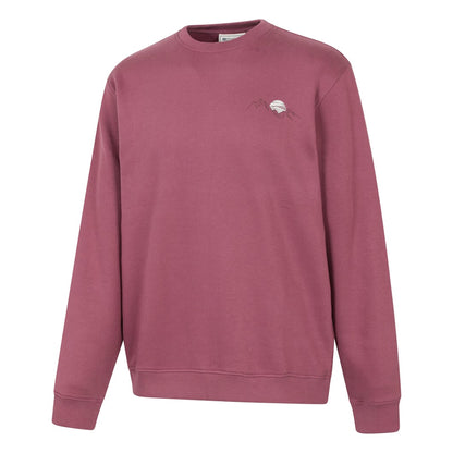 Burgundy - Lifestyle - Mountain Warehouse Mens Mountain Scene Sweatshirt