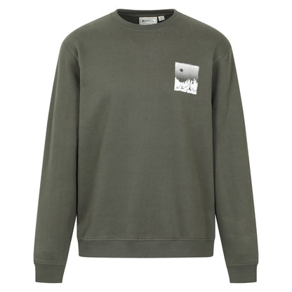 Green - Front - Mountain Warehouse Mens Mountain Scene Sweatshirt