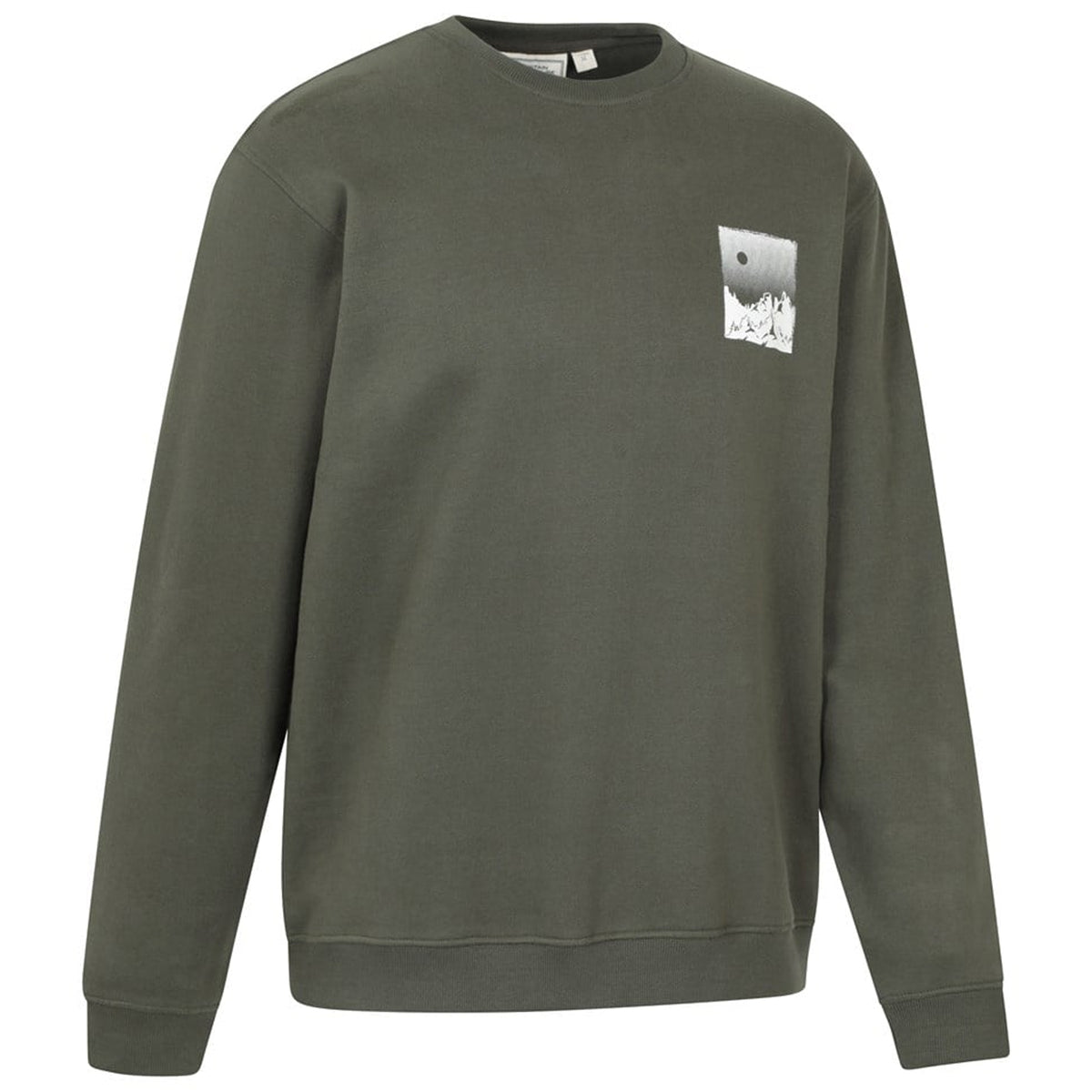 Green - Side - Mountain Warehouse Mens Mountain Scene Sweatshirt