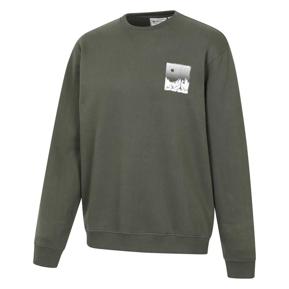 Green - Lifestyle - Mountain Warehouse Mens Mountain Scene Sweatshirt